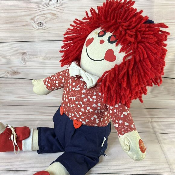 VTG Raggedy Andy Rag Doll 19” Singing & Swaying Sitting Stuffed PBC -Works/Dirty - Picture 15 of 16